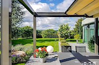 Geöffnet mit vollem Gartengenuss