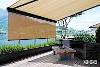 TENDABOX mit leicht transparentem, absenkbarem Volant
